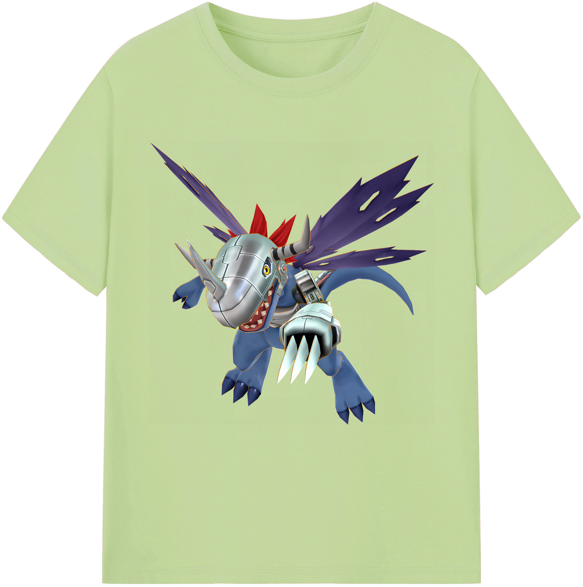 （画像用） Digimon デジタルモンスター/デジモン 綿100％半袖Tシャツ（フロントプリント）